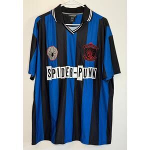 NWOT Spider-Man Across The Spiderverse Spider-Punk H. Brown Soccer Jersey Medium